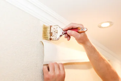 Pose de papier peint à Nantiat — revêtements muraux et toiles de verre